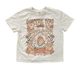 Grateful Dead Fall Pumpkin Dancing Bear T-Shirt Unisex Kids Size Medium 8